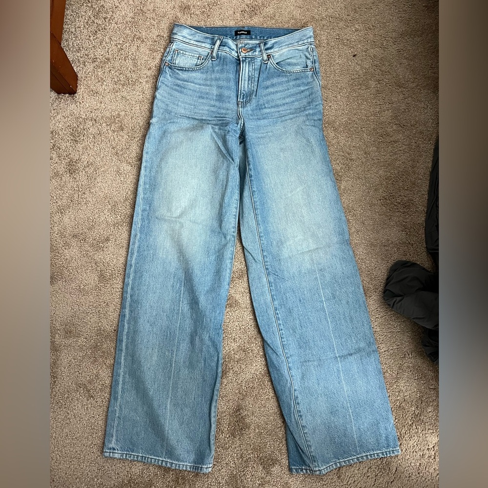 Express High Rise Wide Leg Women's Jeans